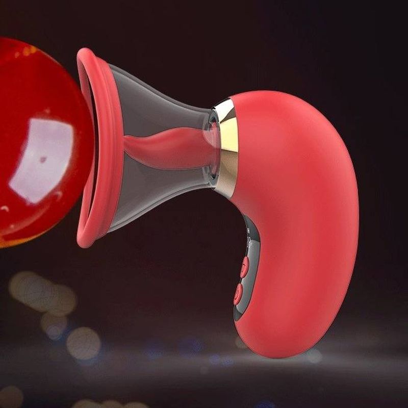​​Anna Tongue LED Oral Stimulator - Handheld Clitoral & G-Spot Vibrator With Suction & Licking Modes_voghion.com