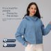 Damen-Scuba-Jacke mit Kapuze, lockerer Passform, Fleecefutter – Yoga- und Laufjacke mit durchgehendem Reißverschluss für Winter, Frühling und Herbst_voghion.com