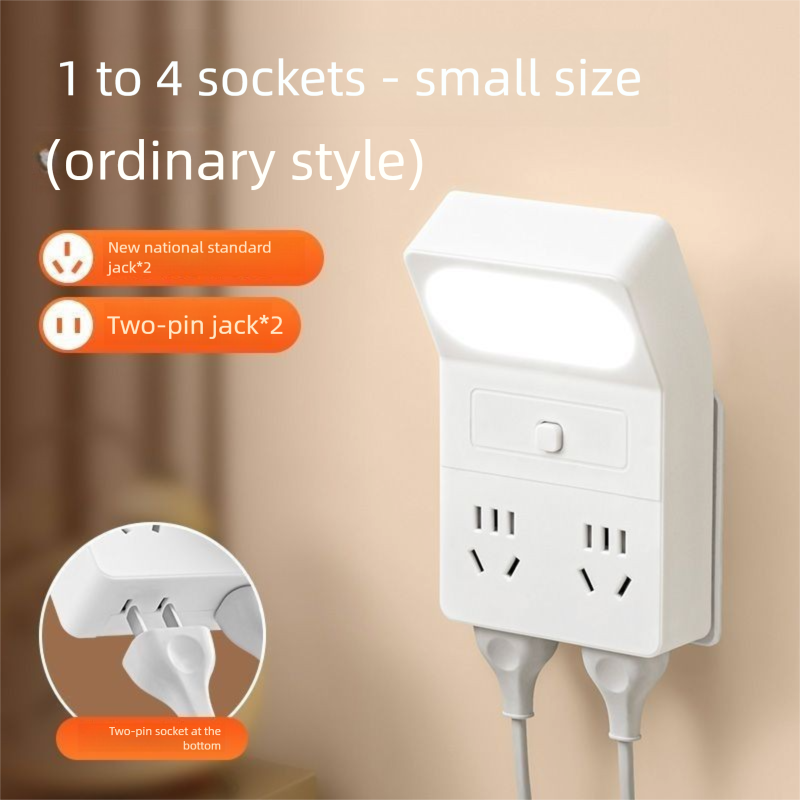 Multifunktionale USB-Multiport-Konverterbuchse Steckdosenleiste für Zuhause Studentenwohnheim Augenschutz Studie Nachttisch-LED_voghion.com