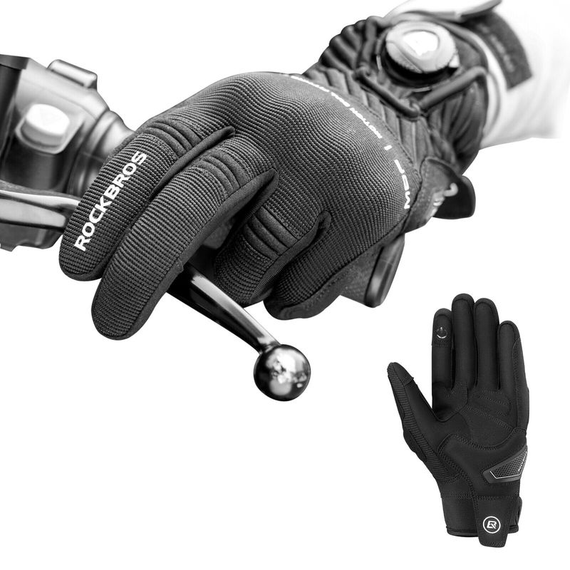 Gants de moto ROCKBROS pour femmes/hommes, gants à doigts longs, nouveau design S-XXL_voghion.com