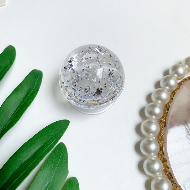 Supporto per airbag per telefono con sfera di cristallo colorata, adesivo posteriore trasparente, supporto retrattile per cuscino d'aria da scrivania,_voghion.com