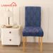 Premium Thick Pine Leaf Jacquard Chair Covers - Full Elastic Slipcovers For Home & Hotel Use (Set Of 4/6, Anti-Slip, Dustproof, Luxury Design)_voghion.com