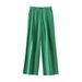 Women's 2024 Summer New Air Style Vertical Fold Pants_voghion.com