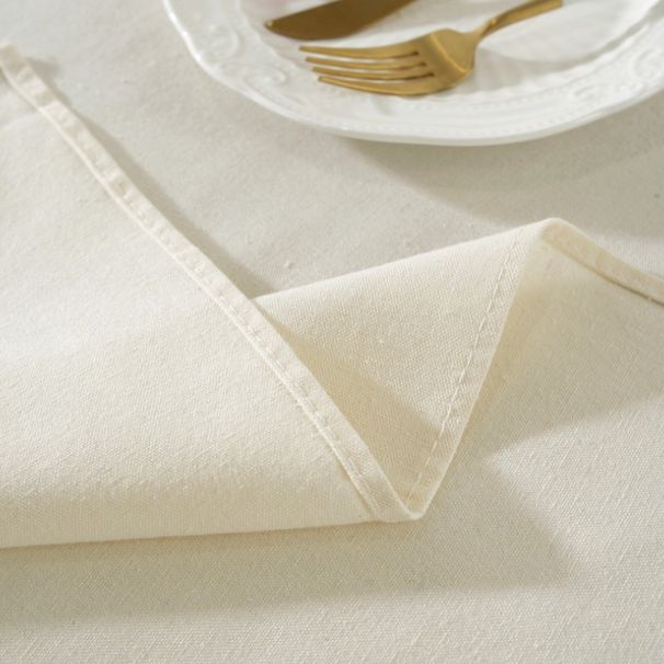 Tablecloth cotton and linen thickened hollow phoenix tail splicing simple ins log wind picnic tablecloth_voghion.com