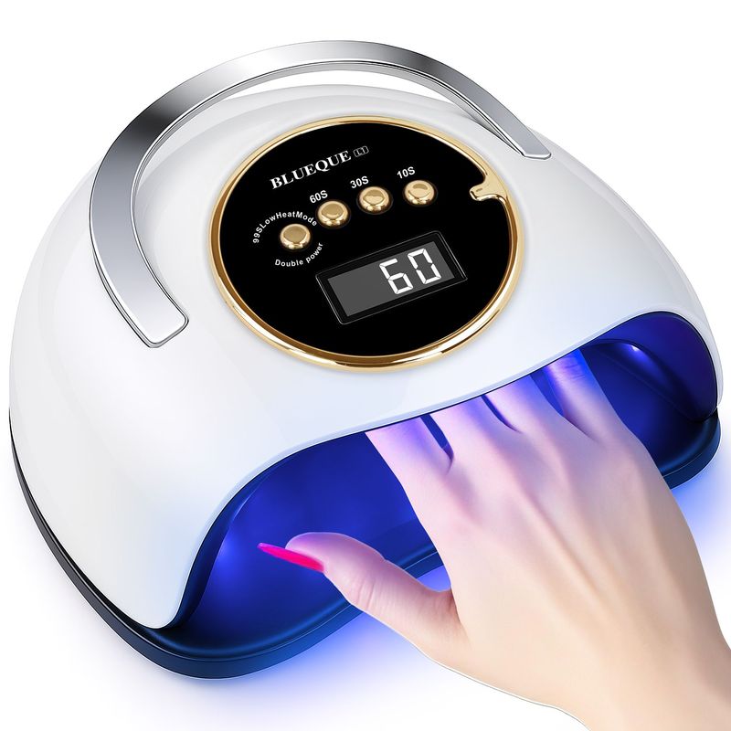 YEVYO 180W UV LED Nail Lamp With 3 Timers And Automatic Sensor Professional Nail Light - White_voghion.com
