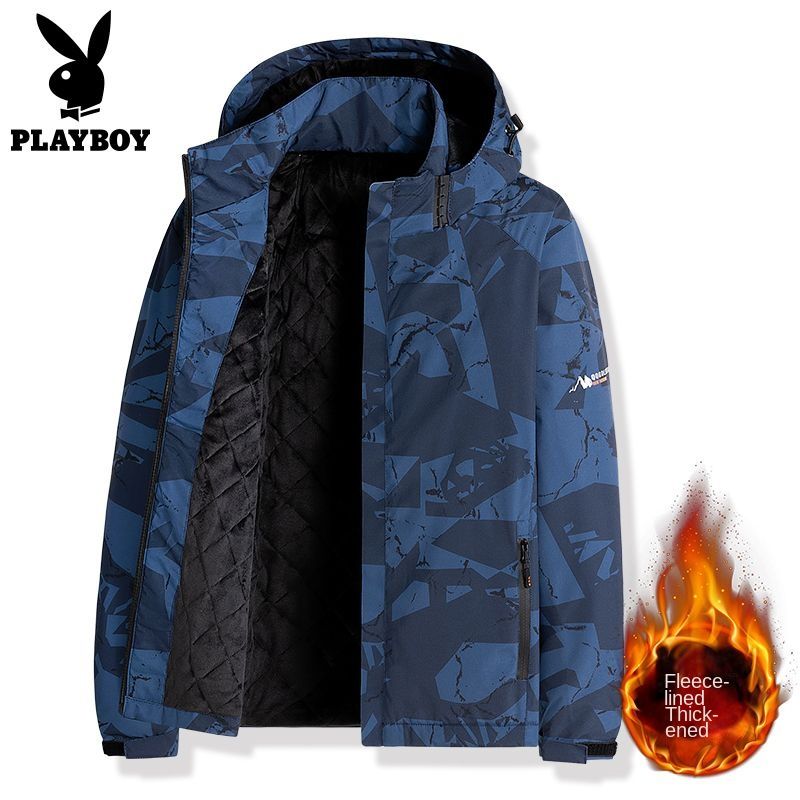  Winter gepolsterte samtgepolsterte Jacke Herren winddicht wasserdicht warm wattierte Jacke Herren Arbeitsjacke_voghion.com