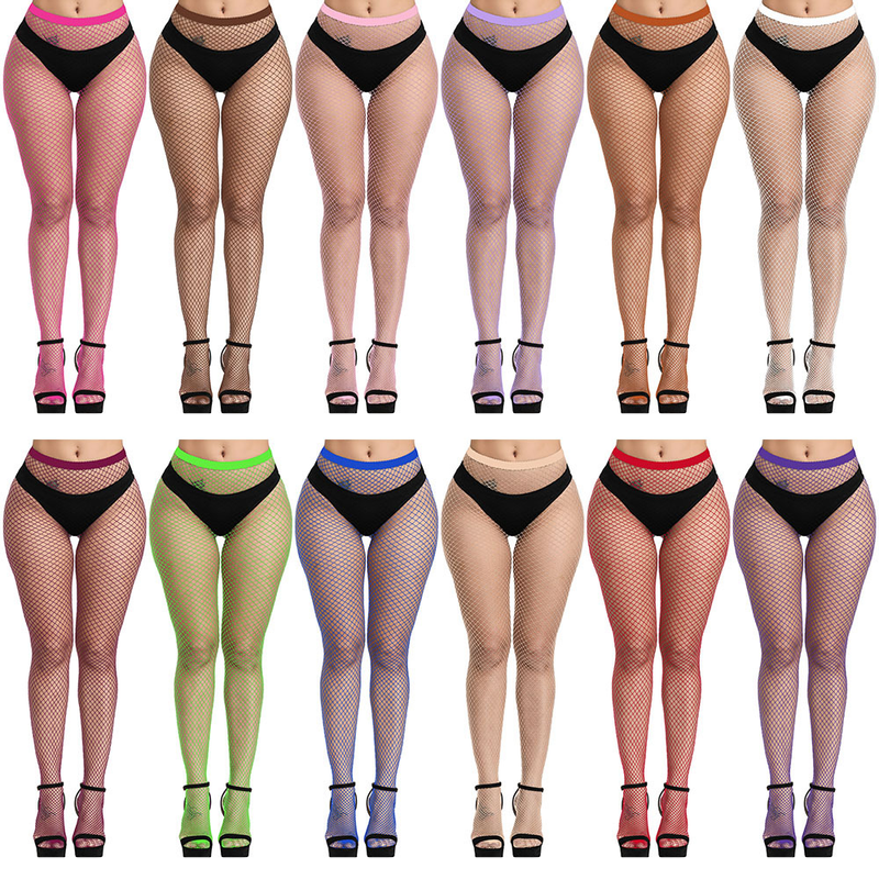 Unisex Super elastische große Netznetzsocken Zehenverschlüsselung Netzstrumpfhose Hipstersocken_voghion.com