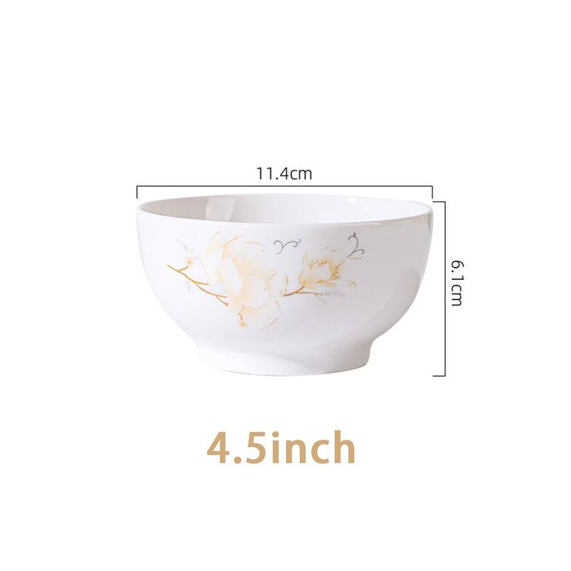 Jingdezhen Camellia Ceramic Gift Set | 2025 Luxury Rice Bowls – Elegant Lady Design For Stylish Dining & Gifting_voghion.com