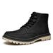 Leder-Martin-Stiefel, Herren-High-Top-Tooling-Stiefel, Herren-Retro-Lokomotivstiefel, Herrenschuhe_voghion.com