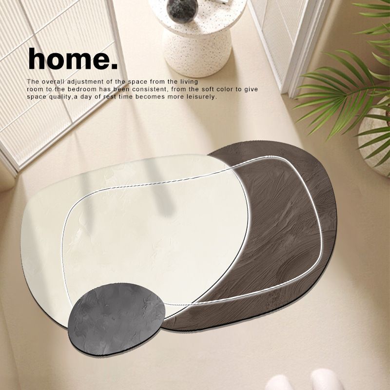 Light Luxury Floor Mat For Bathroom Special Water Absorbing Quick Drying Bathroom Door Anti Slip Door Mat Dirt Resistant Foot Mat Multi Material_voghion.com
