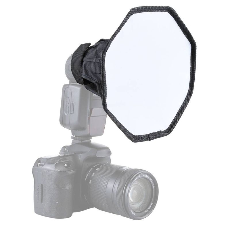 PULUZ 20 cm oktangelstil sammenleggbar myk blitslysspreder Softbox _voghion.com