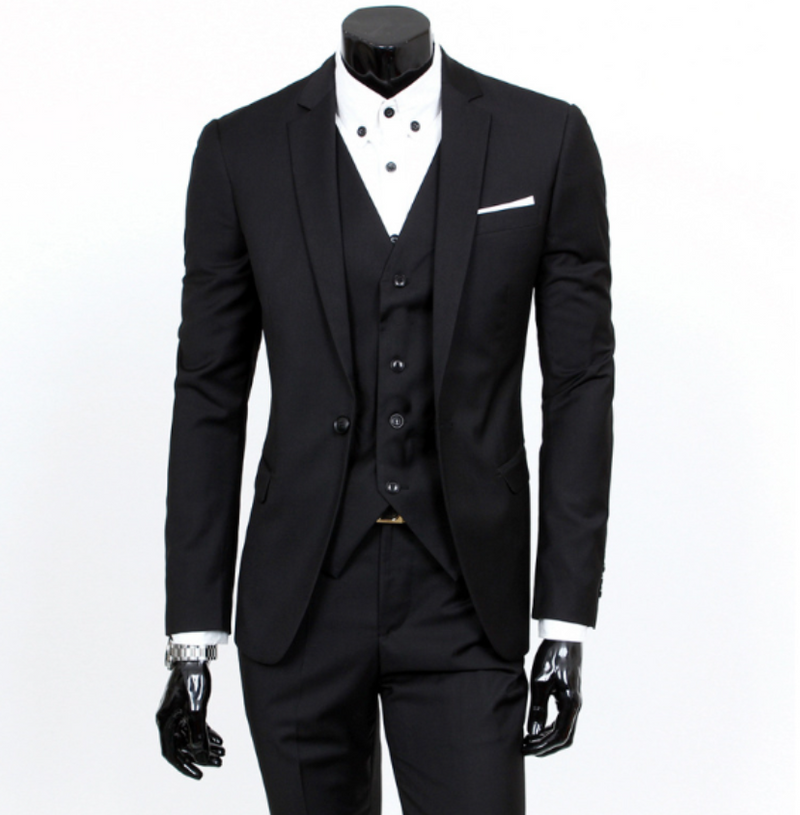 Men's Clothing 2024 New Suit For Men Autumn Slim-Fit Three-Piece Bridegroom Wedding Dress Wedding Best Man Suit For Men Business Suit Formal Wear_voghion.com