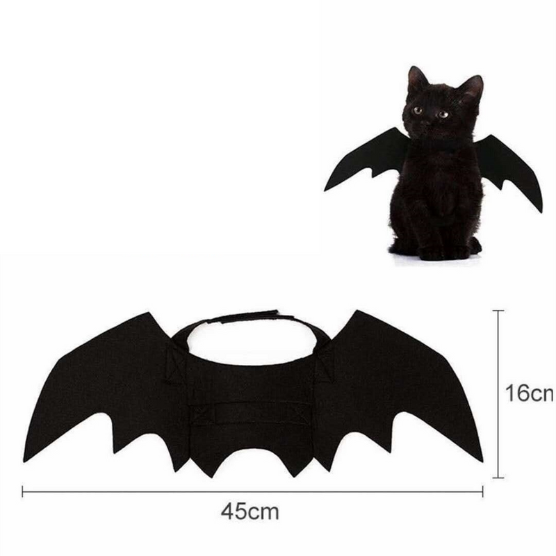 Halloween Filz Haustier mit Fledermausflügeln verziert Haustier Halloween Spielzeug Filzflügel_voghion.com