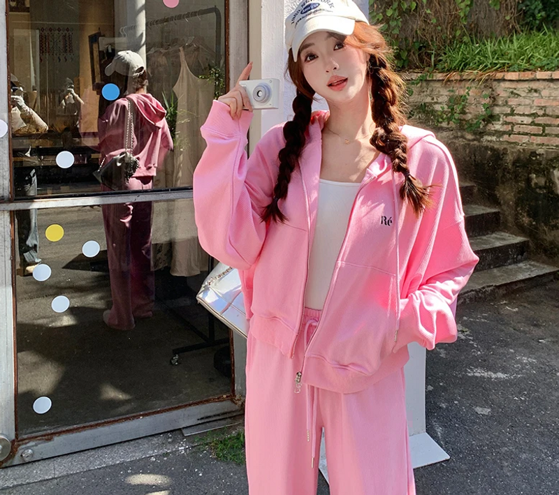2024 Autumn Pink Fashion Two piece Set 188-8703-P165-K218_voghion.com