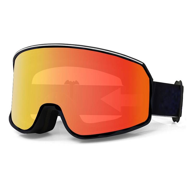 Lunettes de ski de sports de plein air anti-buée anti-vent sable grande colonne surface neige miroir hommes et femmes alpinisme équipement de neige lunettes de ski_voghion.com