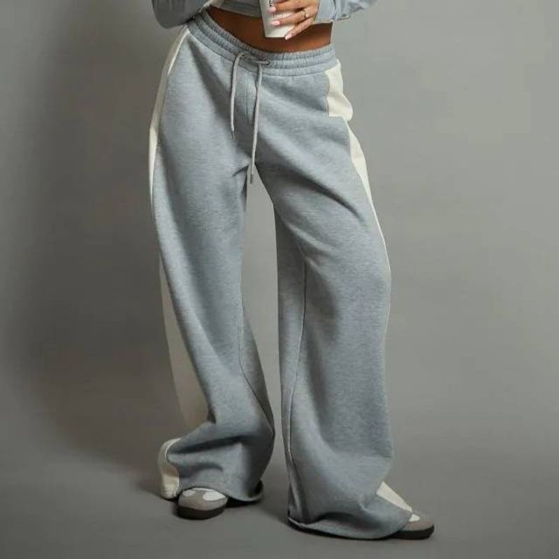 Women's Clothing Casual Sweatshirt Design Letter Embroidered Sweatshirt Suit Spring And Summer Fashion Striped Sports Suit_voghion.com