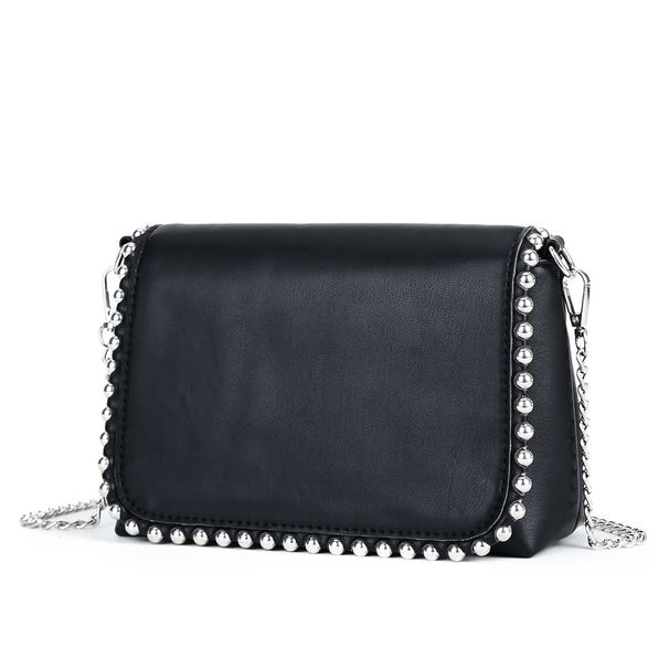 Ženske torbe Nova majhna kvadratna torba z biseri in prevleko, retro verižica, torba čez ramo, vrhunska magnetna zaponka, ženska torba_voghion.com