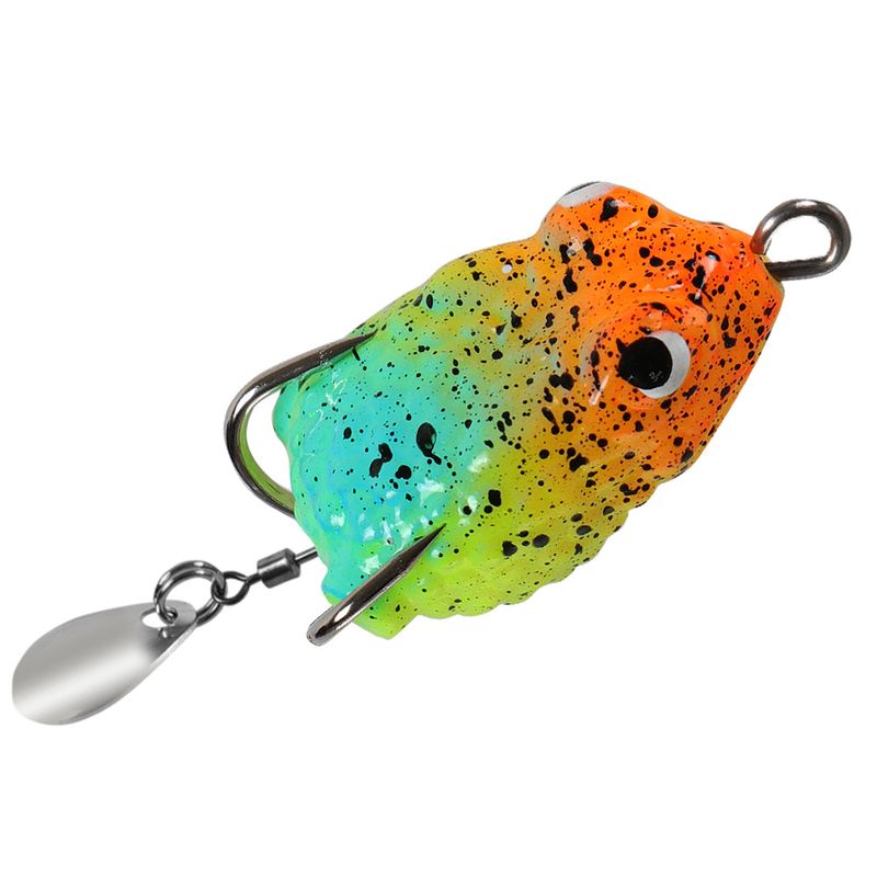 Esche da pesca 2,5 cm/3 g Mini Thunder Frog Black Frog_voghion.com