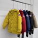 Chaqueta infantil de plumón, de largo medio, con capucha gruesa desmontable, cortavientos e impermeable, de plumón de pato blanco, nuevo estilo de invierno._voghion.com