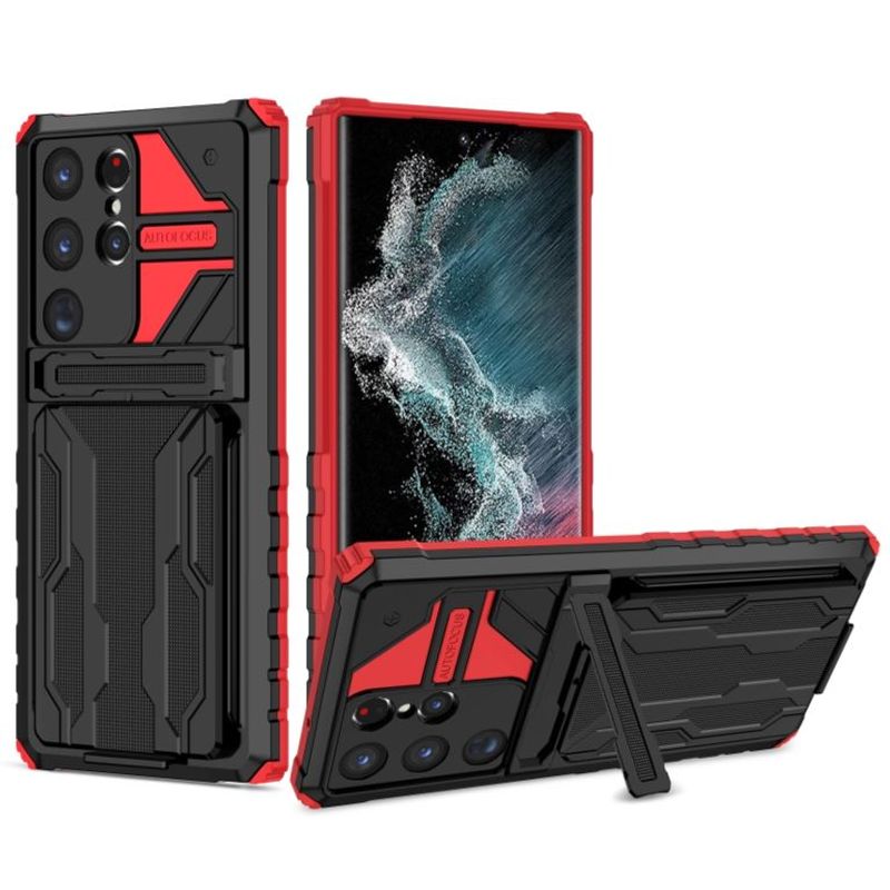 Vhodné pro ochranné pouzdro na telefon Samsung Galaxy S20-24 Plus Ultra FE A55, odnímatelná taška na kartu s teleskopickým držákem, pouzdro na telefon proti pádu_voghion.com