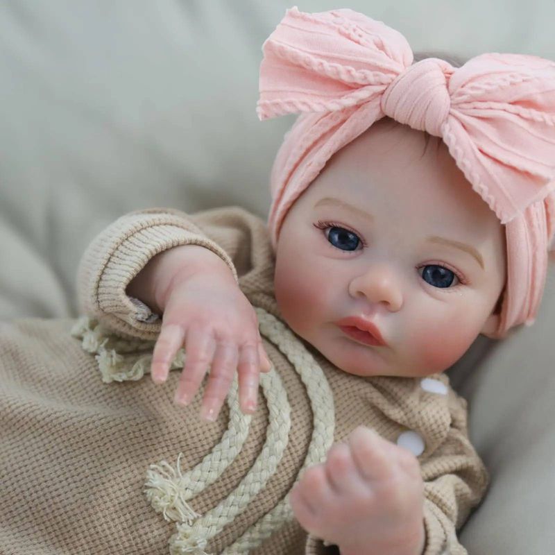 46CM Realistyczna gotowa lalka Bebe Reborn Baby z malowaną skórą 3D, ręcznie robiona lalka artystyczna, prezent świąteczny_voghion.com