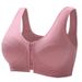 Reggiseno push-up in morbido cotone con coppa BC e cerniera frontale, intimo da donna, sexy, senza anello in acciaio, tipo nuovo, taglie forti, abbigliamento da donna Mujer_voghion.com