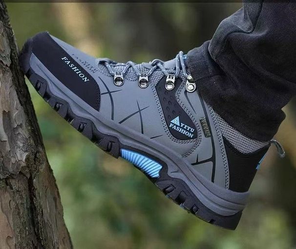 2025 Herbst Neue Arbeitsschutz-Sport-Wanderschuhe Wasserdichte, rutschfeste, verschleißfeste Outdoor-Low-Top-Freizeitschuhe_voghion.com