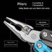 Multi-Function Camping Hammer Tool – Stainless Steel Folding Hammer With Pliers, Wrench, Bottle Opener & Emergency Whistle (Black/Blue)_voghion.com