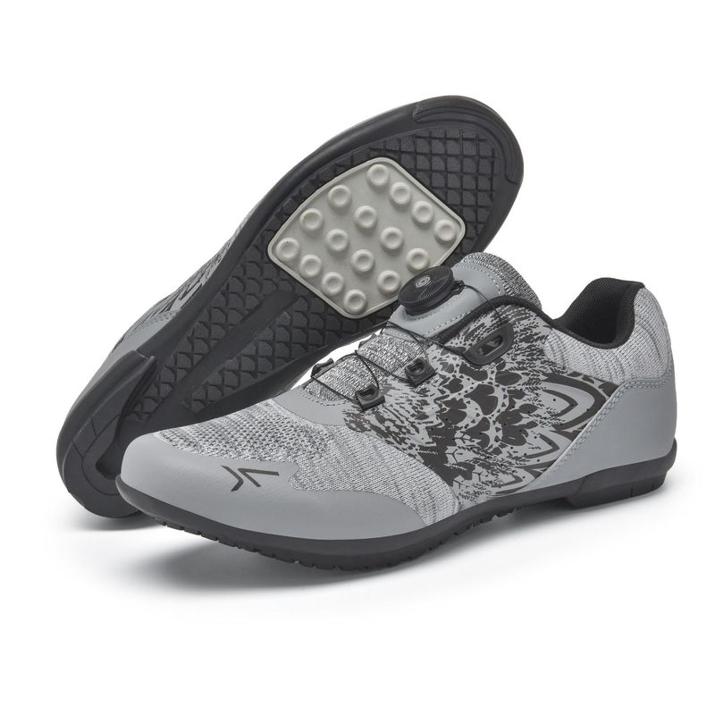 New Lockless Cycling Shoes Men's Road Bike Bicycle Shoes Mountain Bike Lock Shoes Hard Sole Boost Pull Summer Mesh_voghion.com