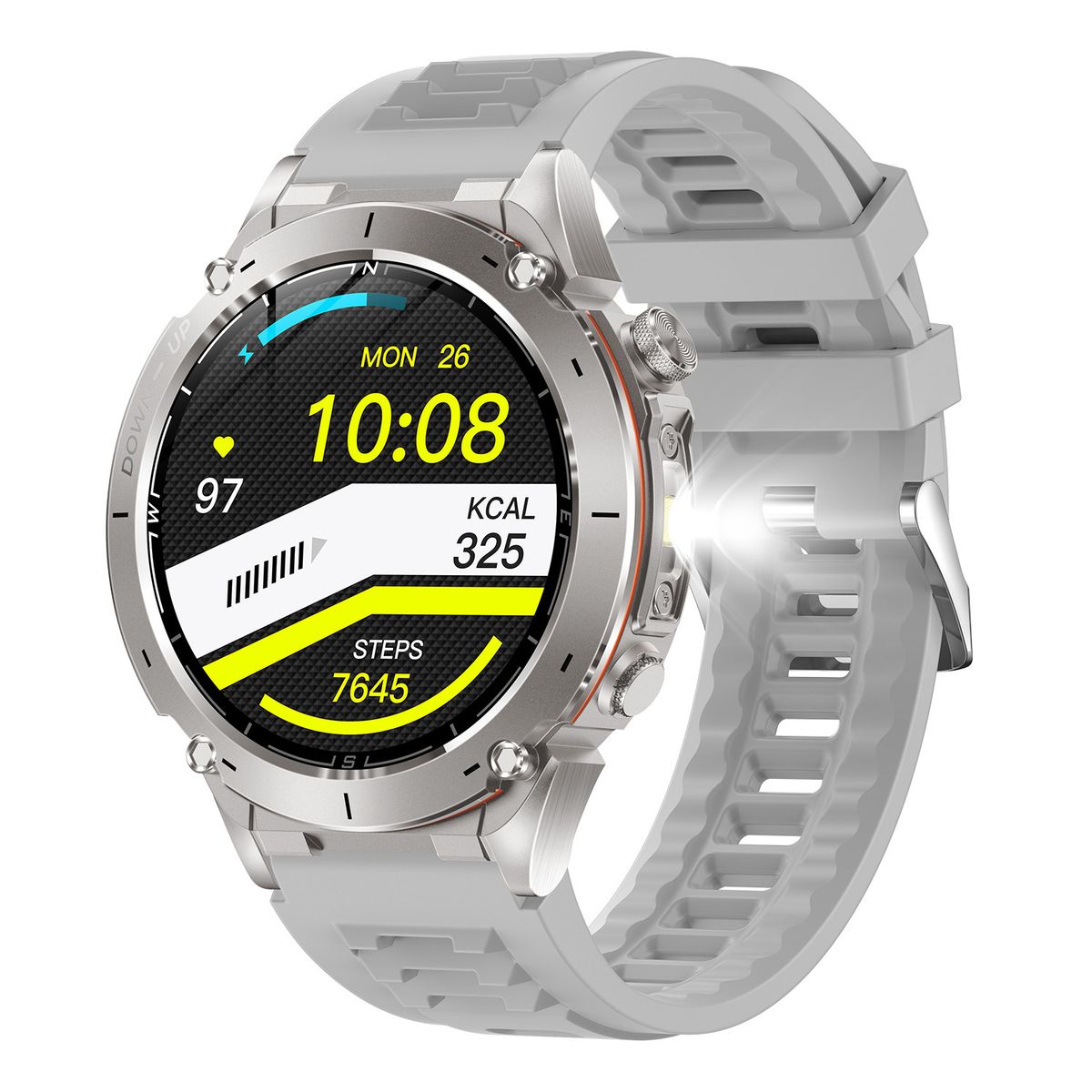 Y101 Smartwatch mit GPS-Positionierung, Outdoor-Kompass, Sportfunktionen, Bluetooth-Anruffunktion und Musikwiedergabe, 1,43-Zoll-AAMOLED-Display_voghion.com