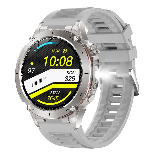 Y101 Smartwatch mit GPS-Positionierung, Outdoor-Kompass, Sportfunktionen, Bluetooth-Anruffunktion und Musikwiedergabe, 1,43-Zoll-AAMOLED-Display_voghion.com