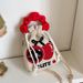 New Style Lucky High-End Knitted Versatile Design Handbag Yarn Woven Lunch Box Shoulder Bag_voghion.com