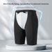 Men's Shark Skin Polyester Swimwear Swim Trunks Five-Point Shorts Quick-Dry Anti-Embarrassment Loose Fit Plus_voghion.com