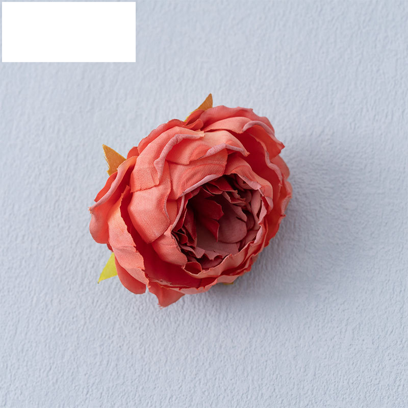 Artificial flower Qianxia peony flower head flower box hand bouquet home decoration rose flower wall flower cross-border MW07303_voghion.com