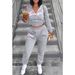 Casual Outfits Sweatsuits Womens 2 Two Piece Set Tracksuits For Womens Long Sleeve Zipper Top Outfits Sweatpants Sets_voghion.com