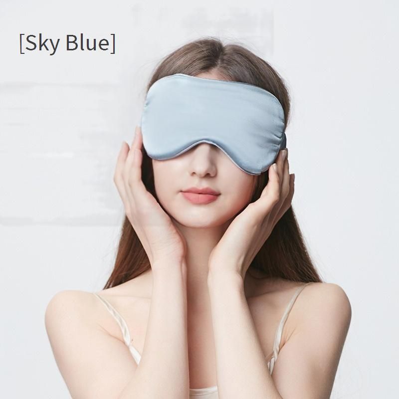 100% Mulberry Silk Sleep Mask - Premium Light-Blocking & Breathable Eye Cover With Custom Logo Embroidery_voghion.com