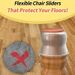 8Pcs Clear Non-Slip Chair Leg Protectors With Felt Tips & Base - Large Round Floor Protectors For Tables, Chairs, Dining Tables - Scratch-Resistant_voghion.com