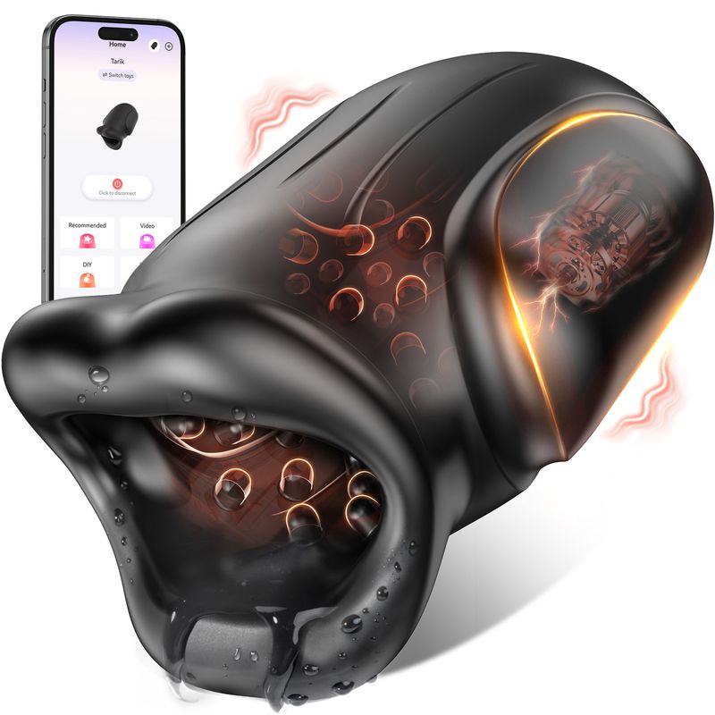 APP Remote Control Suck/clip Suck Masturbator Decompression Simulation Aircraft Cup Male Silicone Trainer_voghion.com