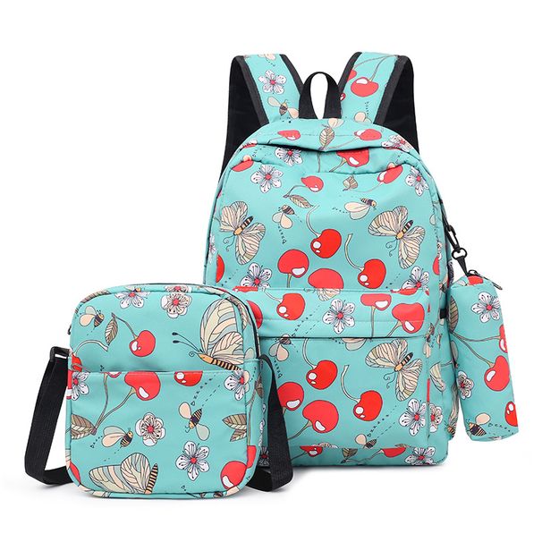 Novo conjunto versátil de três peças mochila para estudantes do sexo masculino e feminino mochila de viagem e lazer mochila impressa de grande capacidade_voghion.com