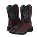 Bota feminina de cano médio HPIOPL, modelo Cowboy 6090, em couro bordado de alta qualidade, ideal para outono e inverno (lote 20210915)._voghion.com