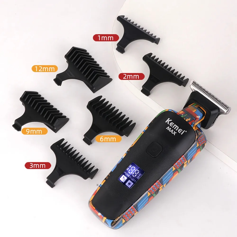 Aparador de pelos para homens Aparador de barba Máquina de cortar pelos profissional Barbeador elétrico Máquina de cortar pelos Barbeador elétrico_voghion.com
