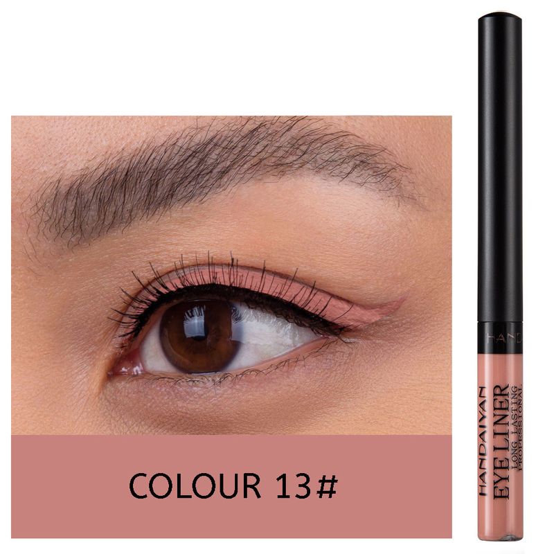 Eyeliner 42-color waterproof and long-lasting makeup-free matte color eyeliner pen_voghion.com