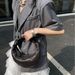 Ladies Sheepskin Cowhide Handbag Tote Leather Fashionable Crossbody Bag_voghion.com