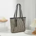 Designer 2025 2024 New Fashion Design, Niche Handbag Basket, Hand-Held Commuter Tote With Black And White Rhombus Bag_voghion.com