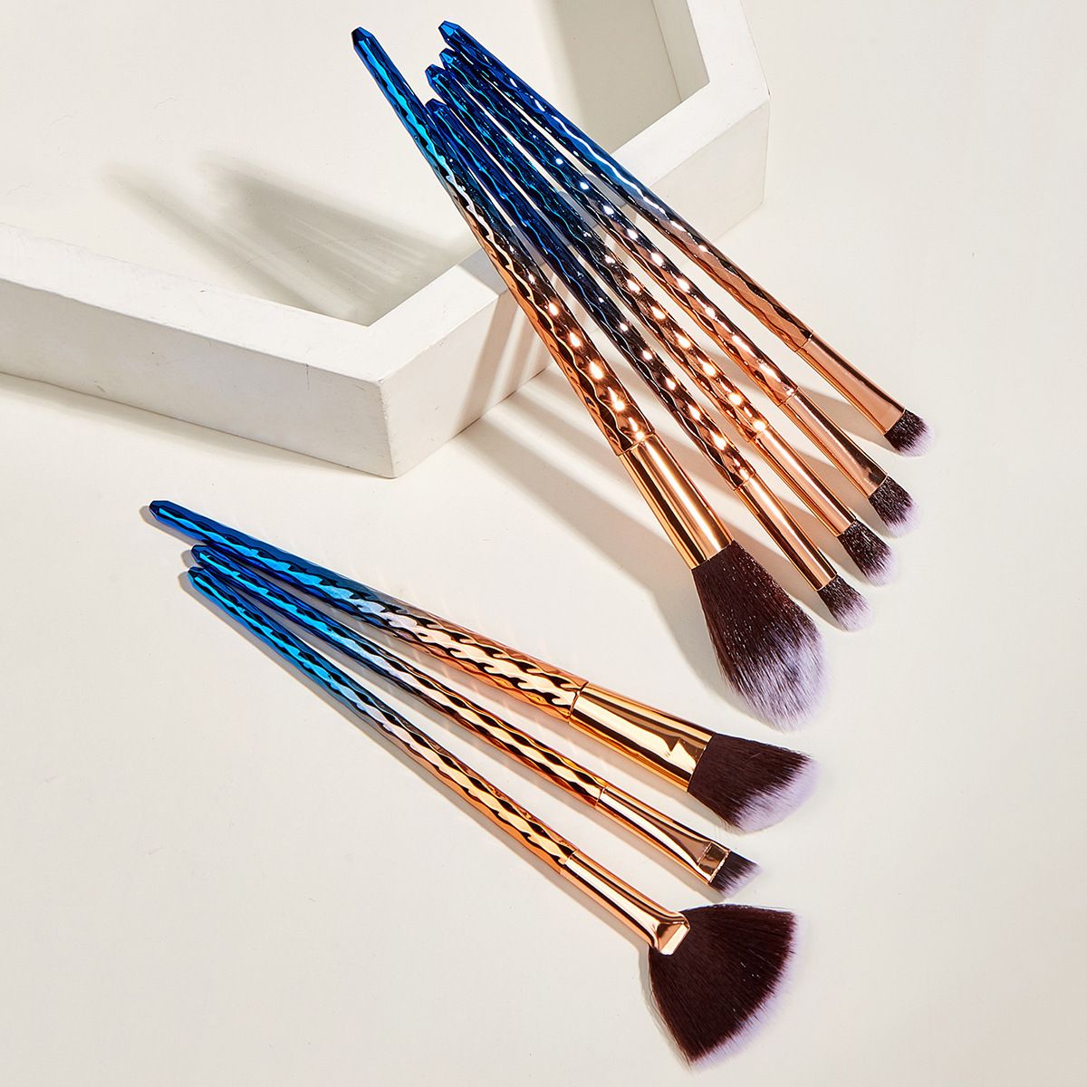 8 Make-up-Pinsel, Wasserwellen-Set, Lidschattenpinsel, Puderpinsel, Beauty-Tools GUJHUI_voghion.com