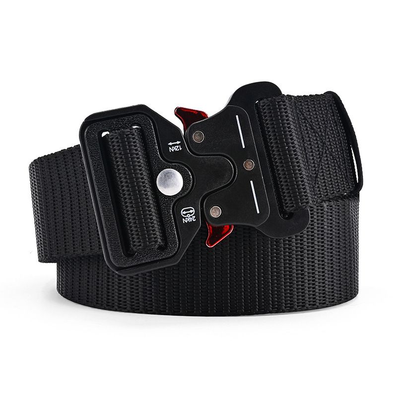 HOT Men's Outdoor Hunting Tactical Multi-Function Nylon High Quality Marine Corps Canvas Belt Plastic Buckle_voghion.com