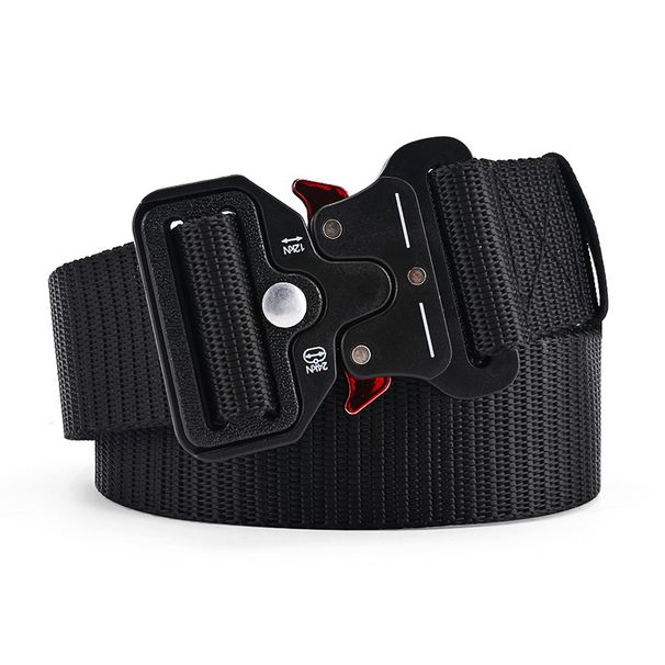HOT Men's Outdoor Hunting Tactical Multi-Function Nylon High Quality Marine Corps Canvas Belt Plastic Buckle_voghion.com