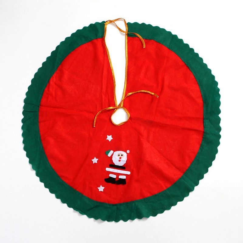 Christmas Tree Skirt With Adjustable Styles – Festive Felt & Fabric Collar For All Tree Sizes (Red/Green/White, Fits 1.8m+ Or Under, Non-Slip Base)_voghion.com