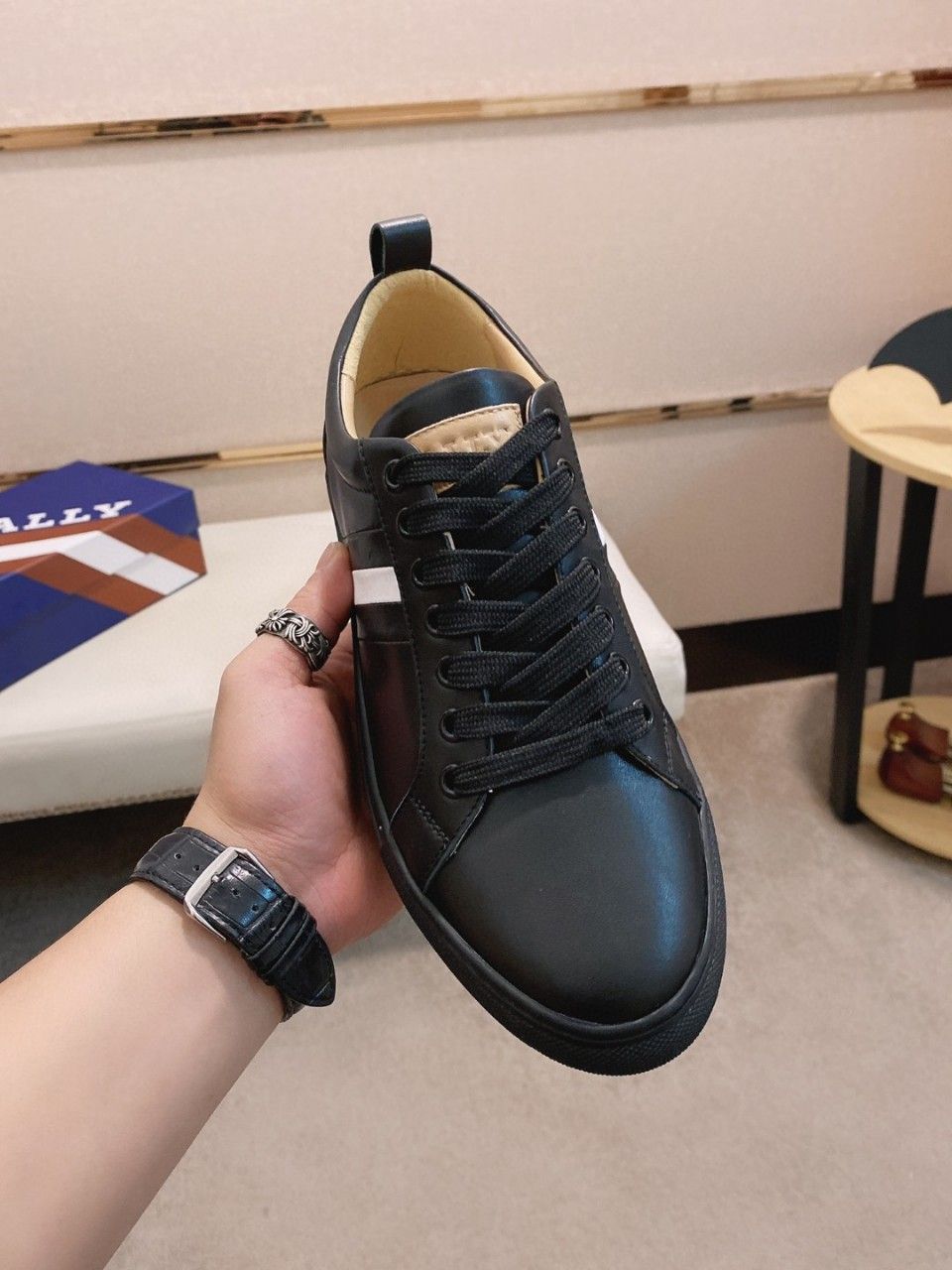 B Family Women's Board High End Genuine Leather Casual Small White Shoes Goods_voghion.com