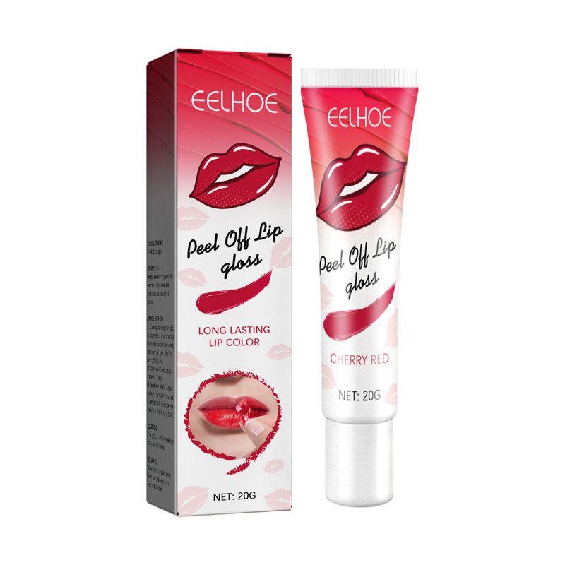 EELHOE peel-off lip gloss, easy to color and not easy to stick to the cup, hydrating, moisturizing, long-lasting, matte peel-off lip gloss_voghion.com